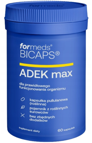 BICAPS ADEK max 60 kaps Formeds Układ odpornościowy Antyoksydacja Stawy