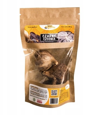 Czarny czosnek główki 100g ferment Garlic produkt fermentowany naturalny