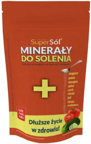 Super Sól 500g minerały do solenia 53% mniej sodu
