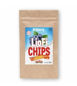 Jagoda liofilizowana 30g Elena LioFi Chips Blueberry 100% Naturalny