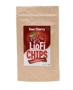 Wiśnia liofilizowana 30g Elena LioFi Chips Sour Cherry  produkt bezglutenowy