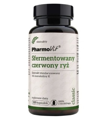 Sfermentowany czerwony ryż monakolina K 120 kapsułek PharmoVit
