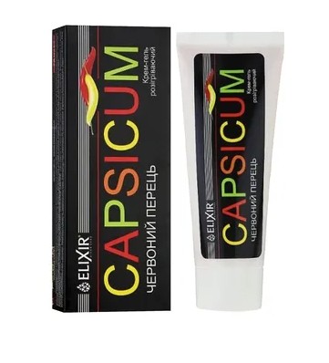 Capsicum krem-balsam pielęgnujący do masażu 75ml Elixir rozgrzewający z czerwoną papryczką