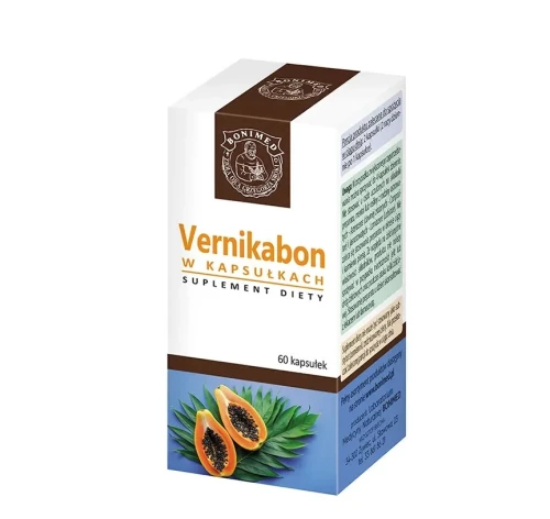 Vernikabon 60 kapsułek Bonimed trawienie, jelita, nudności, apetyt