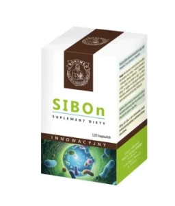 SIBOn innowacyjny 120 kapsułek Bonimed jelita, mikroflora jelitowa, trawienie, detoksykacja, wątroba, apetyt