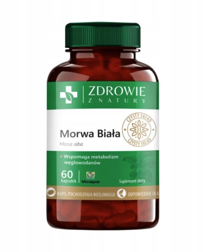 Morwa Biała 60 kapsułek Zdrowie z Natury wspomaga metabolizm węglowodanów