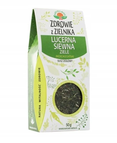 Lucerna siewna ziele (Medicago sativa) 50g Natura Wita susz ziołowy
