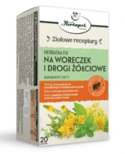 Herbatka fix na woreczek i drogi żółciowe 20 saszetek Herbapol w Krakowie wątroba, żółć, przewód pokarmowy