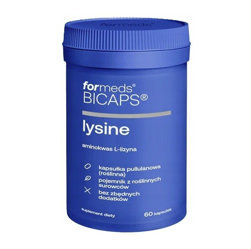 Lysine 60 kapsułek Bicaps Formeds L-lizyna