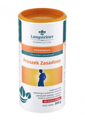 Proszek Zasadowy 300g Langsteiner bez laktozy Równowaga kwasowo-zasadowa*