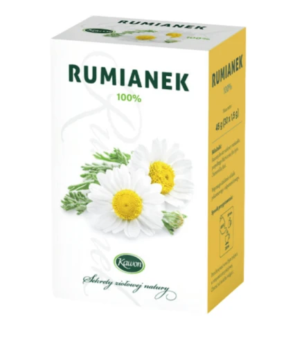 Rumianek fix 30x1,5g Kawon trawienie, metabolizm, jama ustna, gardło, rany, skóra, układ oddechowy
