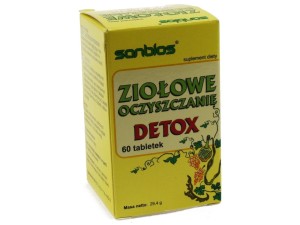 Ziołowe oczyszczanie DETOX 60 tabletek Sanbios