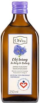 Olej lniany do diety dr Budwig 250ml zimno tłoczony nieoczyszczony, nierafinowany 250 ml.jpg