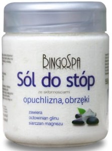 Sól do stóp opuchlizna, obrzęki, zmęczone i bolące nogi, 550g Bingo Spa