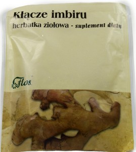 Kłącze Imbiru, 50 g Flos herbatka ziołowa IMBIR