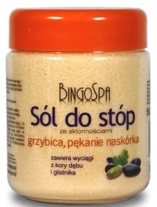 Sól do stóp Grzybica Pękanie naskórka 550g Bingo Spa