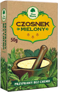 CZOSNEK MIELONY bez chemii 50g Dary Natury