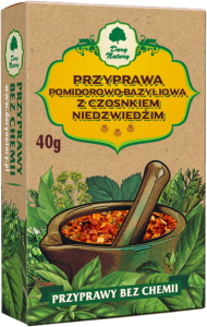 Przyprawa pomidorowo - bazyliowa z czosnkiem 40g Dary Natury