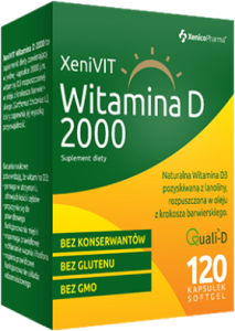XeniVIT Witamina D 2000 120kaps. w olejowej otoczce