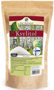KSYLITOL cukier brzozowy 1 kg DLA CUKRZYKÓW  - PIĘĆ PRZEMIAN