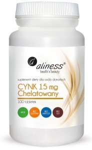 Cynk 15mg Chelatowany 100tab. Aliness