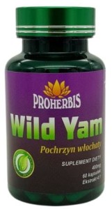 Wild Yam Pochrzyn Dziki  Pochrzyn Włochaty 60 kaps Menopauza