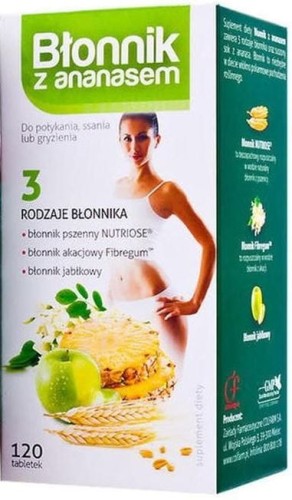 Błonnik z ananasem Colfarm 120 tabletek.JPG
