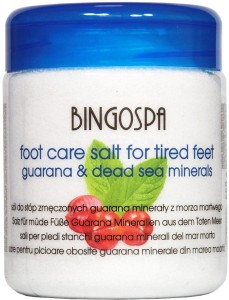Sól do stóp  ZMĘCZONYCH Z GUARANĄ I MINERAŁAMI Z MORZA MARTWEGO 550g BINGOSPA