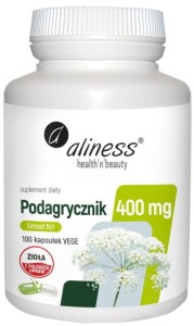 Podagrycznik 100 kaps. (Aegopodium podagraria L.) ekstrakt 10:1  Aliness 400mg