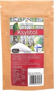 KSYLITOL 250g cukier brzozowy  PIĘĆ PRZEMIAN 