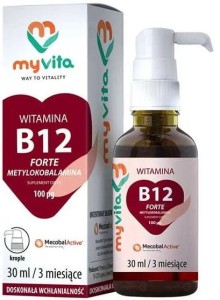 Witamina B12 Forte metylokobalamina 100mcg krople 30ml MyVita