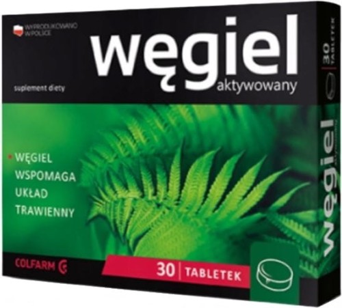 Węgiel aktywowany 30 tab Colfarm.JPG