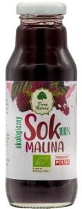 MALINA Sok Malinowy 100% EKO 270 ml Dary Natury