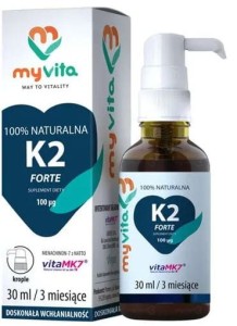 Witamina K2 100% naturalna w kroplach Forte MyVita   
