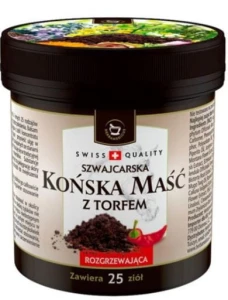 Końska maść rozgrzewająca z Torfem 225ml szwajcarska  Herbamedicus   