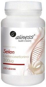 Selen Select® L-selenometionina 200µg 100 tabletek Aliness
