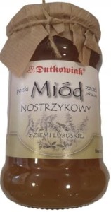 Miód NOSTRZYKOWY  400 g Polski Pszczeli nektarowy Dutkowiak