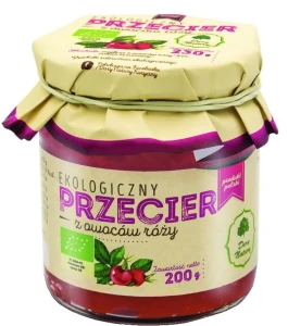 Przecier z owoców róży EKO 200g Dary Natury pasteryzowany
