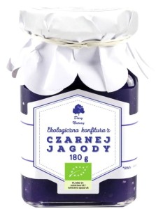 Czarna Jagoda Konfitura z czarnej jagody 180g EKO Dary Natury