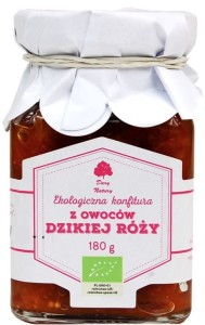 Dzika Róża konfitura z owoców dzikiej róży EKO 180g