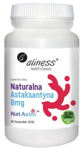 ASTAKSANTYNA Naturalna Astaksantyna Nat Axtin 8mg 60kaps Aliness