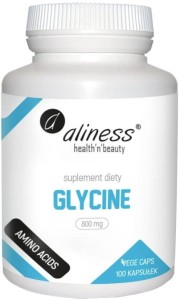 GLYCINE 800 mg  100kaps Vege Aliness AMINO ACIDS