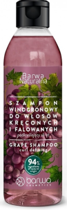 Szampon winogronowy do włosów kręconych i falowanych podkreślający skręt Barwa Naturalna 300ml