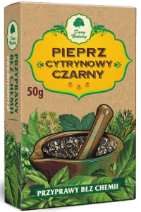 Pieprz czarny cytrynowy 50g Dary Natury