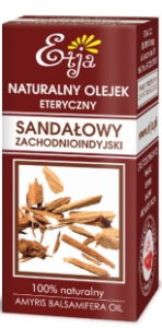 Naturalny olejek eteryczny SANDAŁOWY ZACHODNIOINDYJSKI 10ml Etja