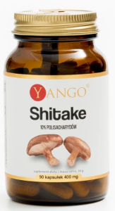 Shitake 490mg 100% polisacharydów 90kaps Yango