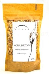 Kora brzozy dziko rosnąca Betula pendula 100g Nanga