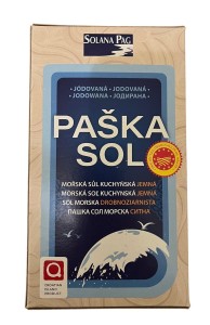 Sól morska drobnoziarnista jodowana 1kg Solana Pag