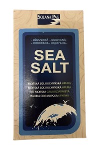 Sól morska gruboziarnista jodowana 1kg Solana Pag