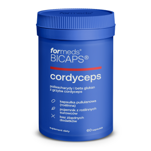 CORDYCEPS polisacharydy i beta glukan z grzyba cordyceps 60kaps FORMEDS Codzienna suplementacja